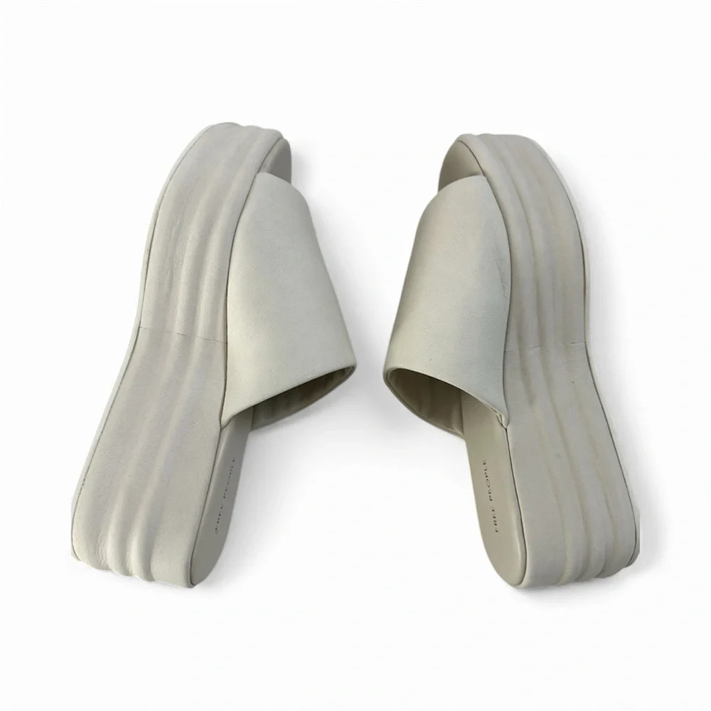 Free People Cream Platform Slides